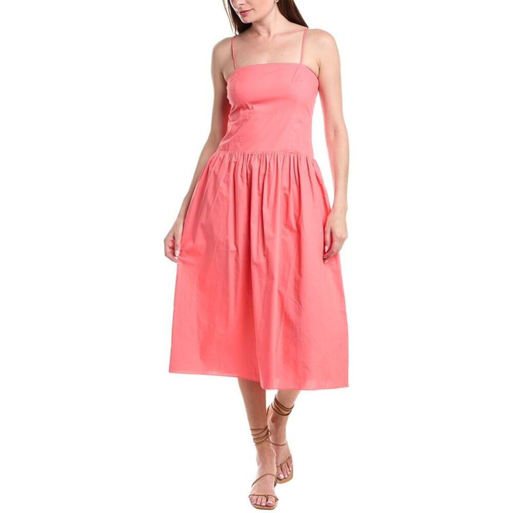 Garrie B Womens  Drop-Waist Midi Dress